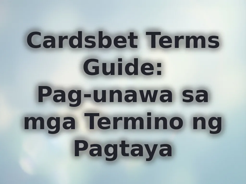 Betting Terms